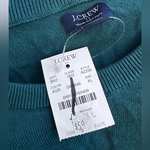 J.Crew Factory Cotton crewneck sweater-tee - Picture 7 of 8